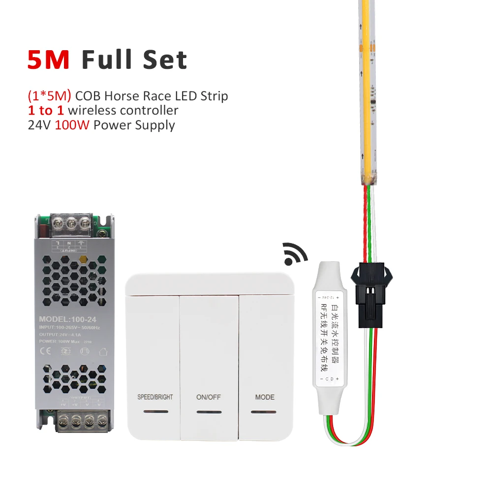 

Светодиодная лента MJJC WS2811 COB 360 Led/м, холодный белый