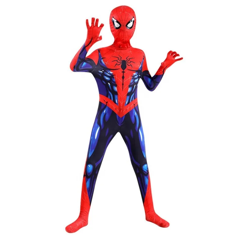 

Новый костюм супергероя Человека-паука для мальчиков, одежда для косплея на Хэллоуин для детей и взрослых, комбинезон для ролевых игр, одежд...