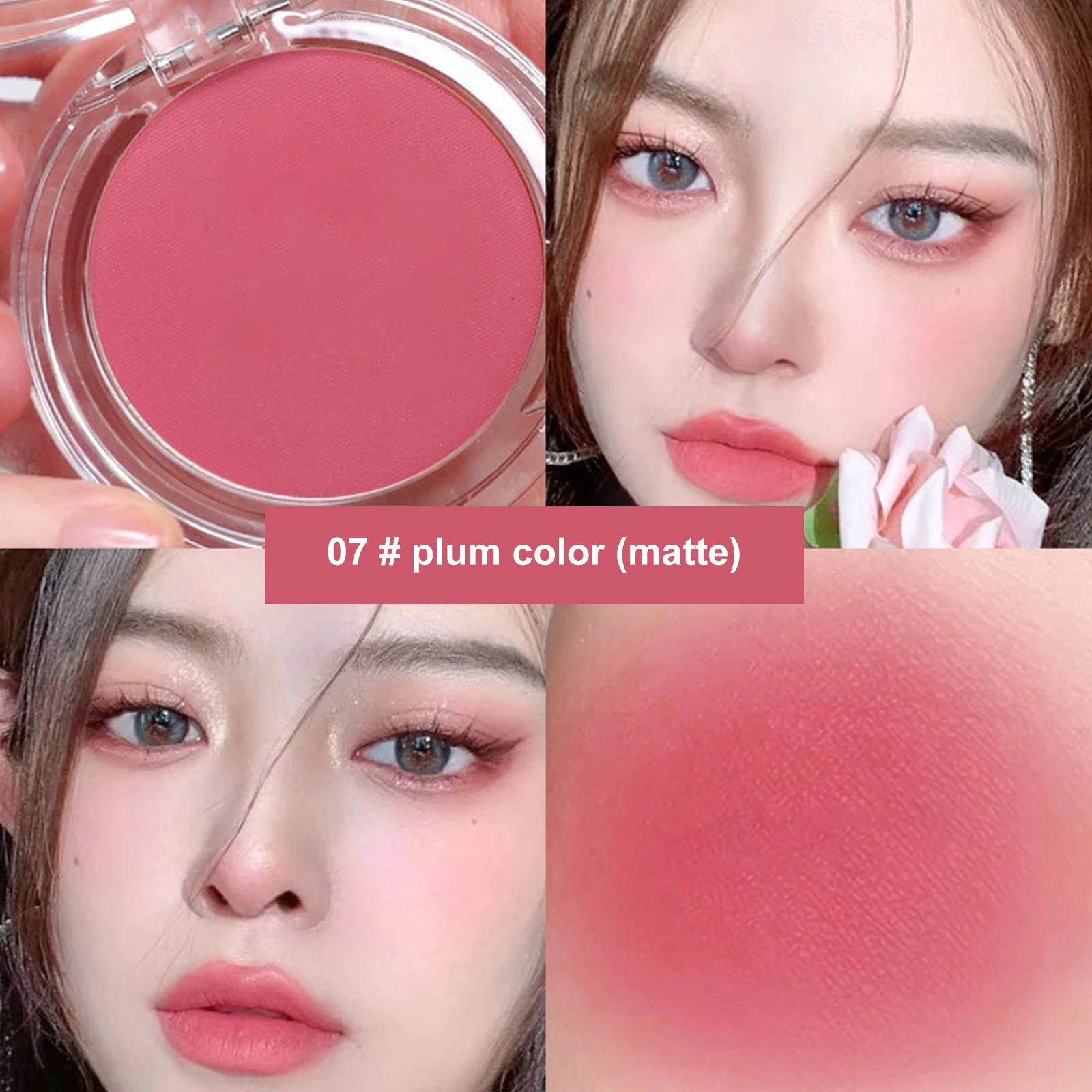 

10 Colors Blush Makeup Palette Mineral Powder Red Rouge Lasting Natural Cream Cheek Tint Orange Peach Pink Blush Cosmetic Tools