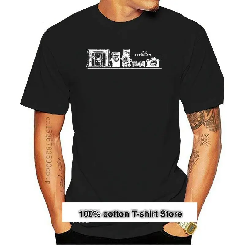 

Camiseta de Fotografia TIDA para hombre, camisa de манга corta recta, de algodón, a la moda, de verano