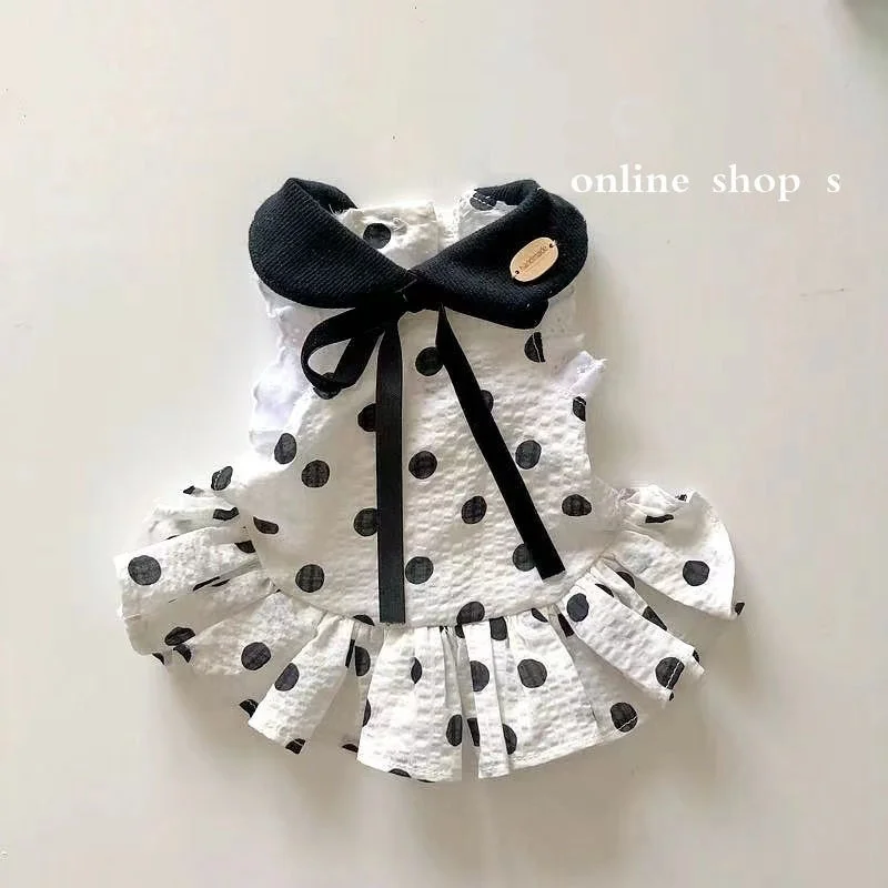 Tiny Dog Cat Clothes Dot Dress Princess Pet Skirt Wholesale