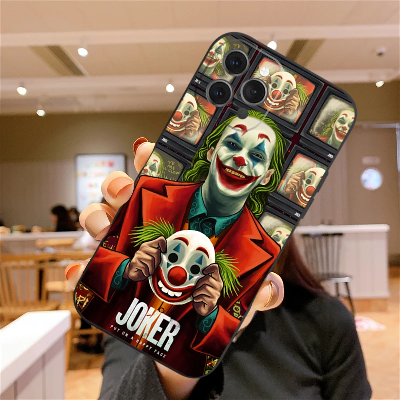 Забавный чехол для телефона Joker нового IPhone 13 Mini Pro Max 7 8 Plus силиконовый матовый из