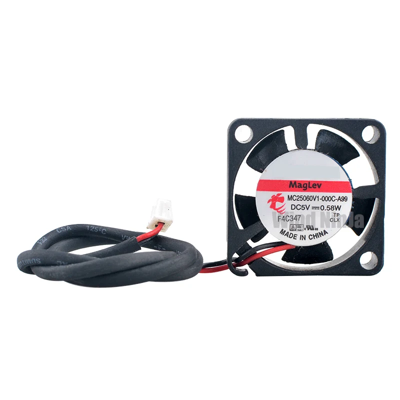 MC25060V1-000C-A99 Вентилятор 2 5 см 25 мм 25x25x6 DC5V 0 58 Вт 2-контактный микровентилятор