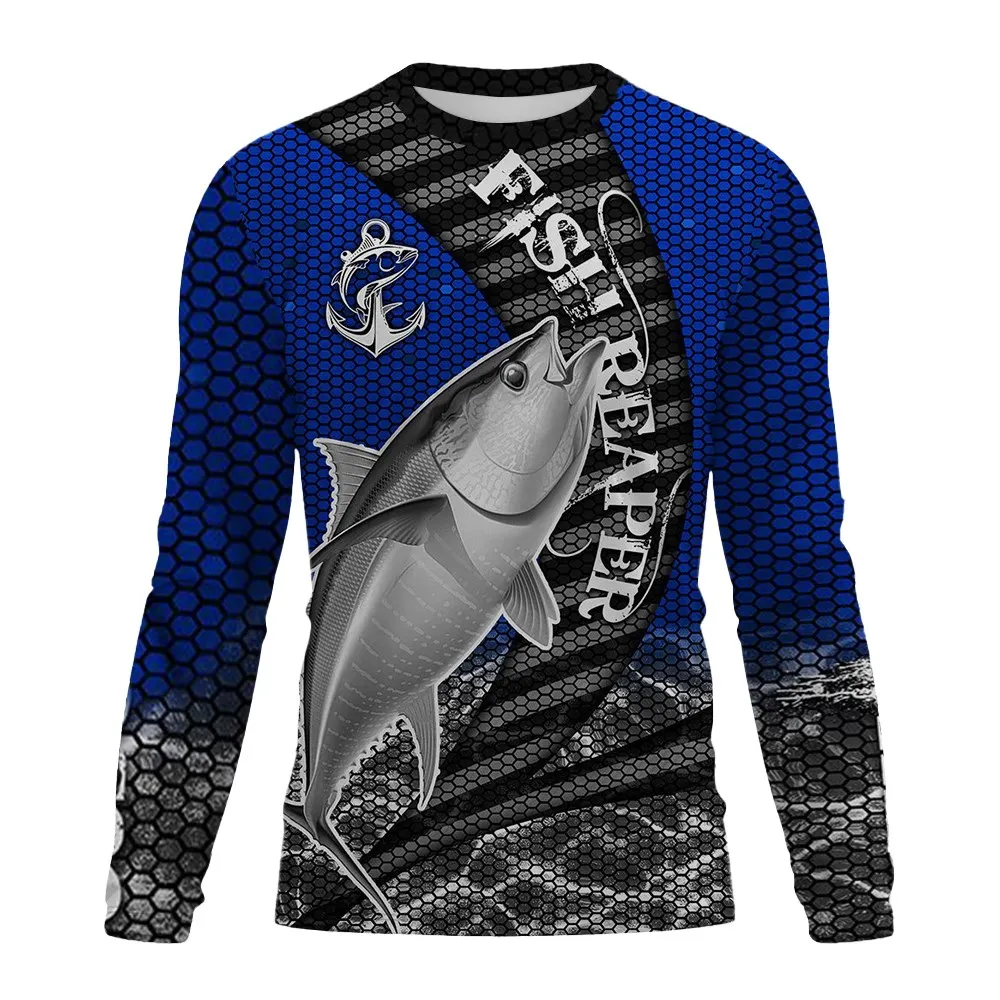 

Fashion Ocean Fish pullover 3D Printed Men's Fall Sweatshirt Men's and Street Wear Casual Pullovers Loose and Comfortable Tops