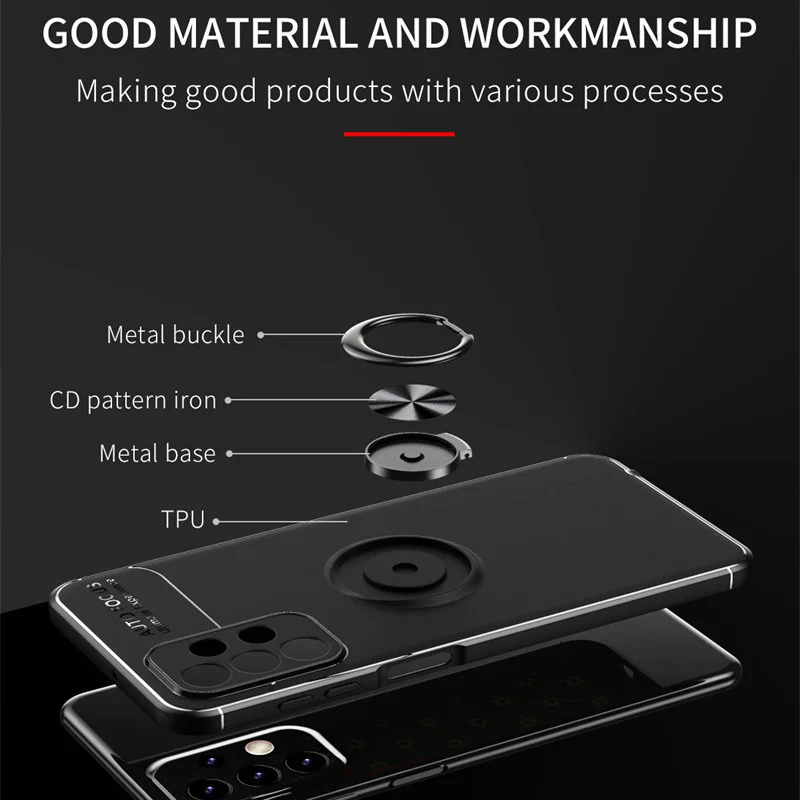 For Samsung Galaxy A23 Case For Samsung A23 Cover Fundas Original Megnet Stand Back Phone Bumper Holder For Cover Samsung A23