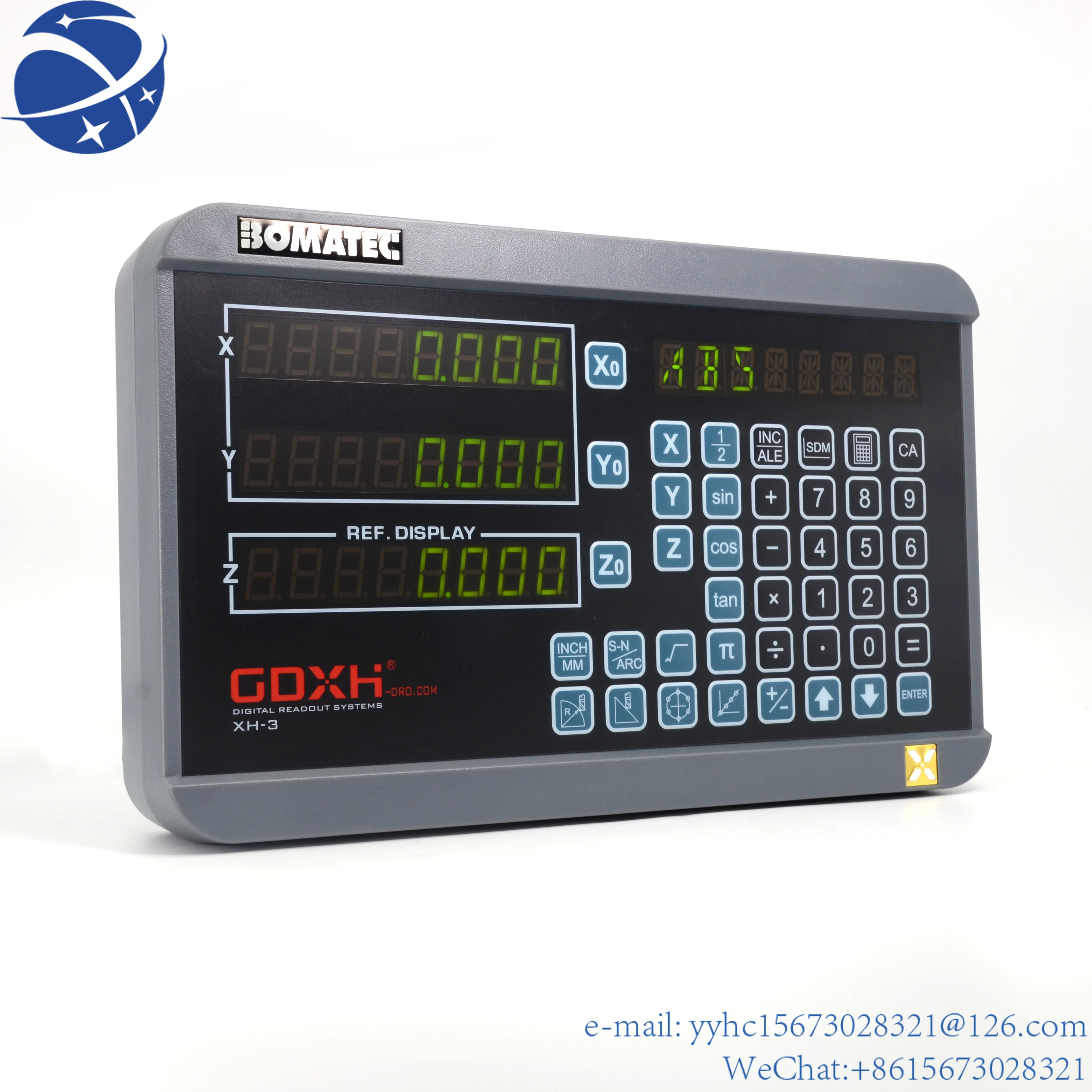 

YunYi LCD Screen УЦИ токарного станка 2 Axis Digitail Readout System