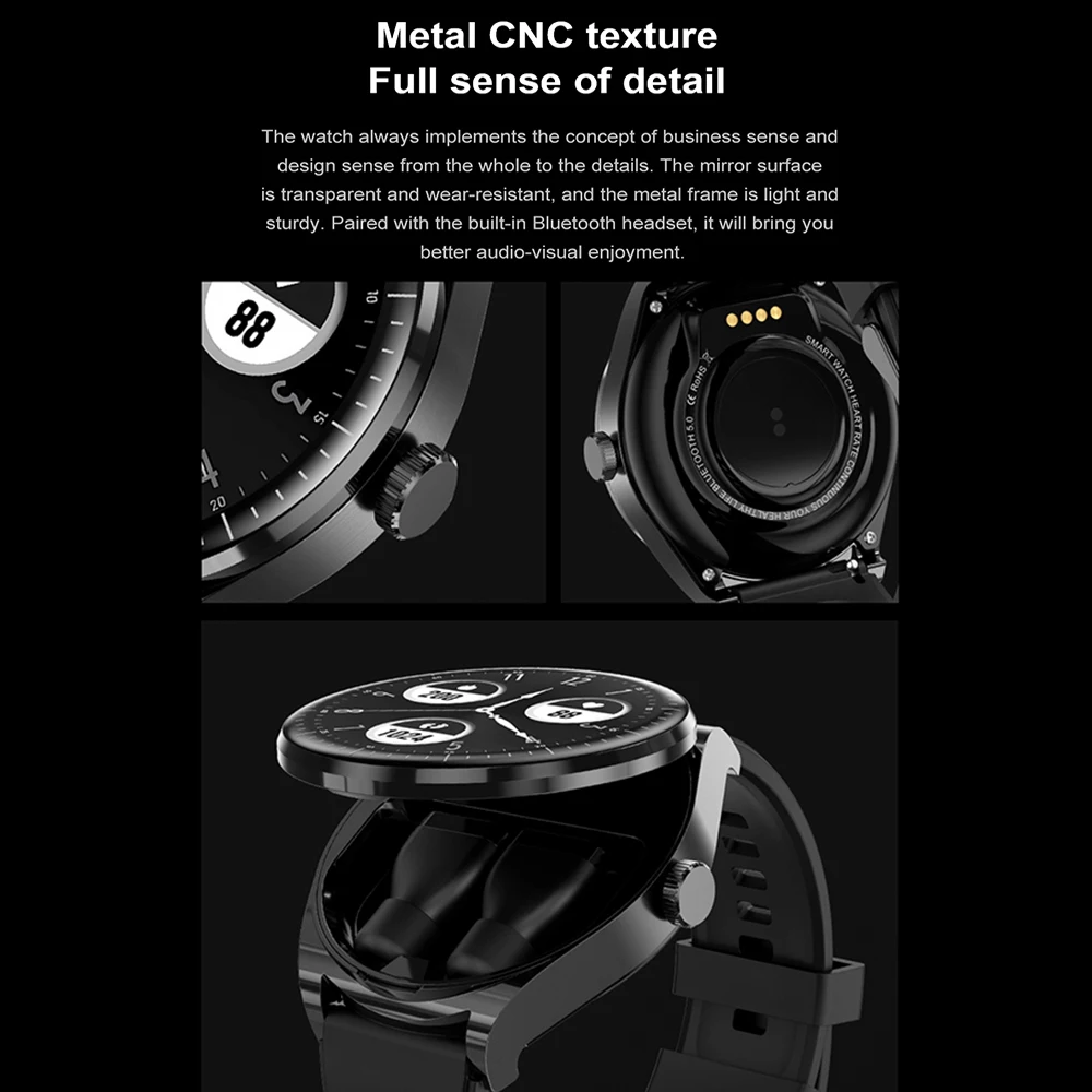 Спортивные фитнес-часы с пульсометром и здоровьем NFC