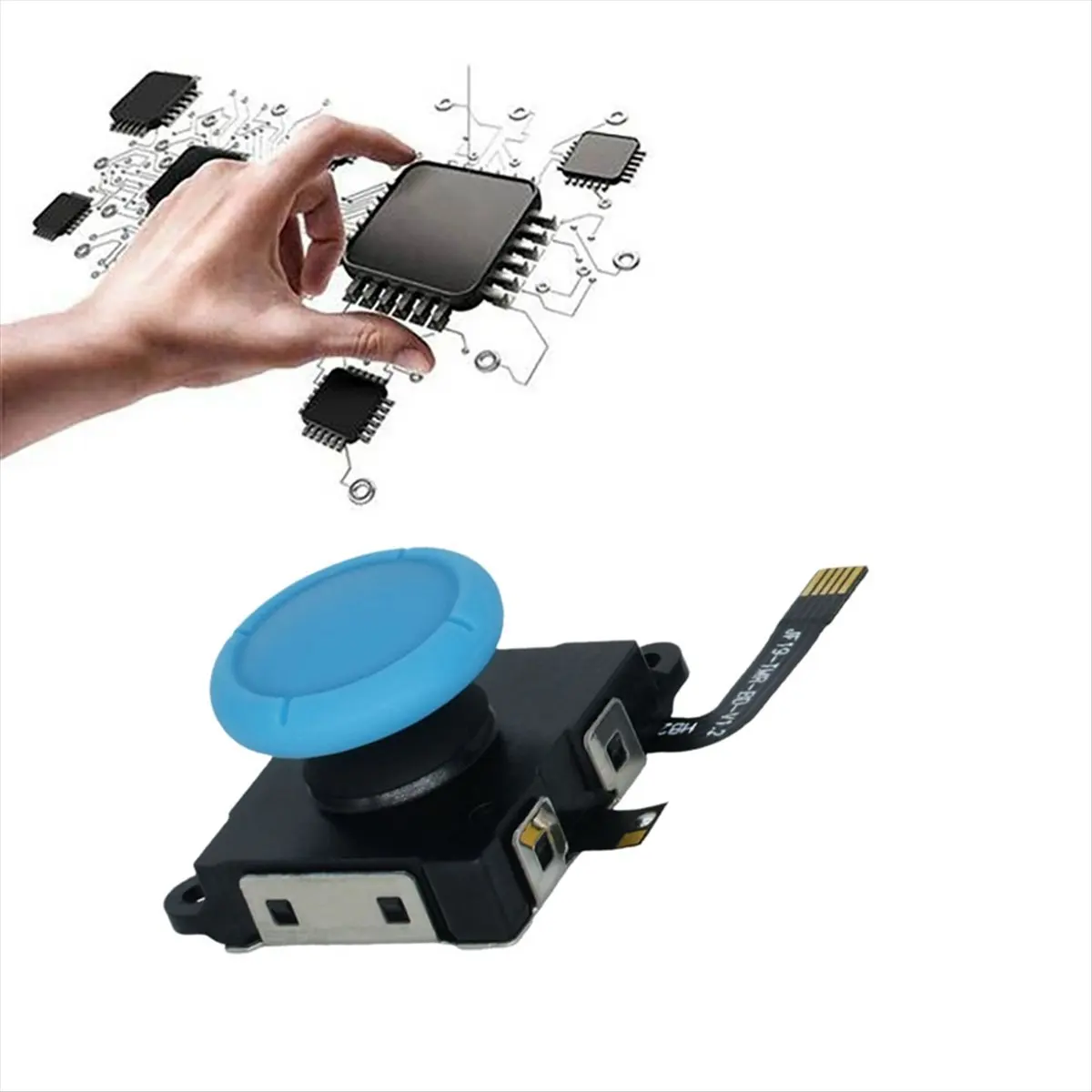 Фото Электромагнитный джойстик DT1031 Mon.TMR для Switch/Lite/OLED с защитой от дрифта, магнитный джойстик с сопротивлением для Switch B №5