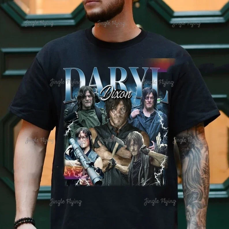 Винтажная рубашка Даррил Диксон толстовка хлопковая футболка унисекс