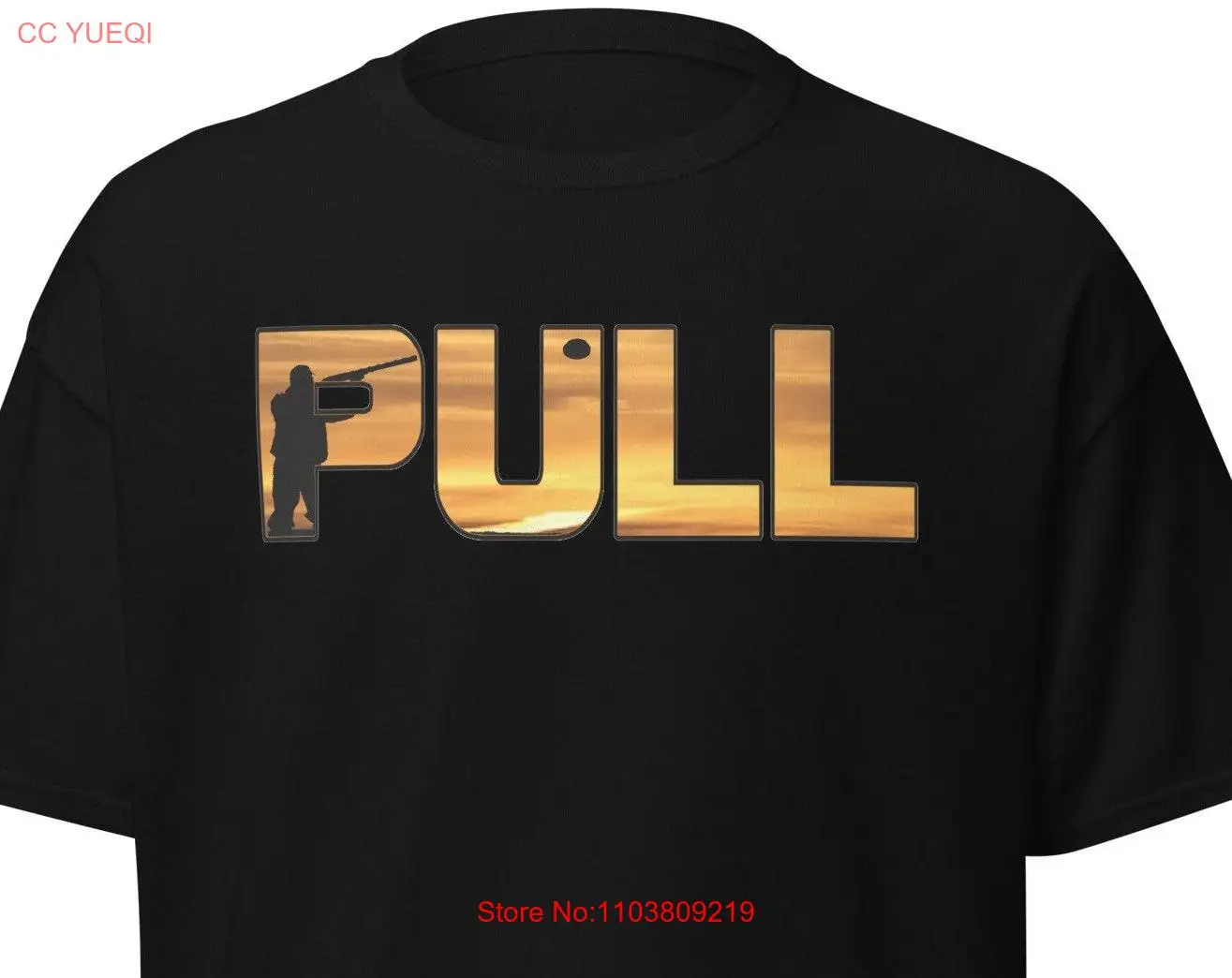 Skeet Trap Sporting Clays Pull Мужская классическая футболка с длинными или короткими