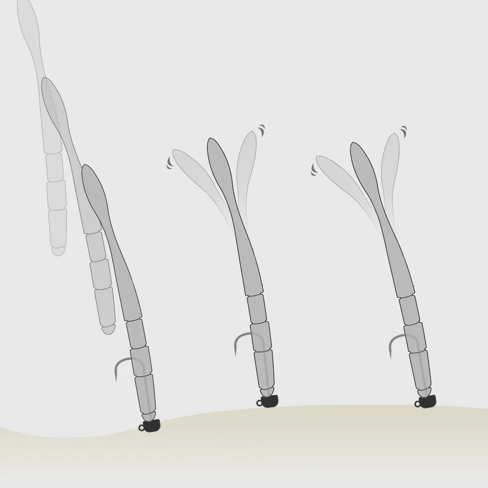 Фото DYY Stick Мягкая приманка в виде червя 15,5 см, 6 дюймов, 8,4 г, пузырьковая блесна, силиконовая искусственная Мягкая приманка, свимбейт для окуня, щу... №4