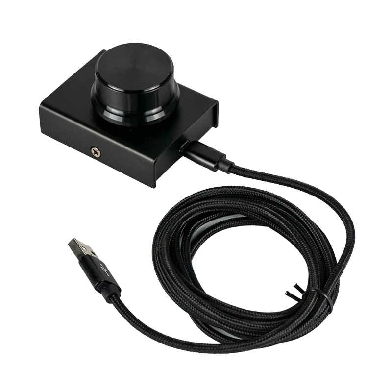 

USB Computer Volume Controller Controller PC Speaker Computer Digital Line Control Volume Controller Adjuster Black