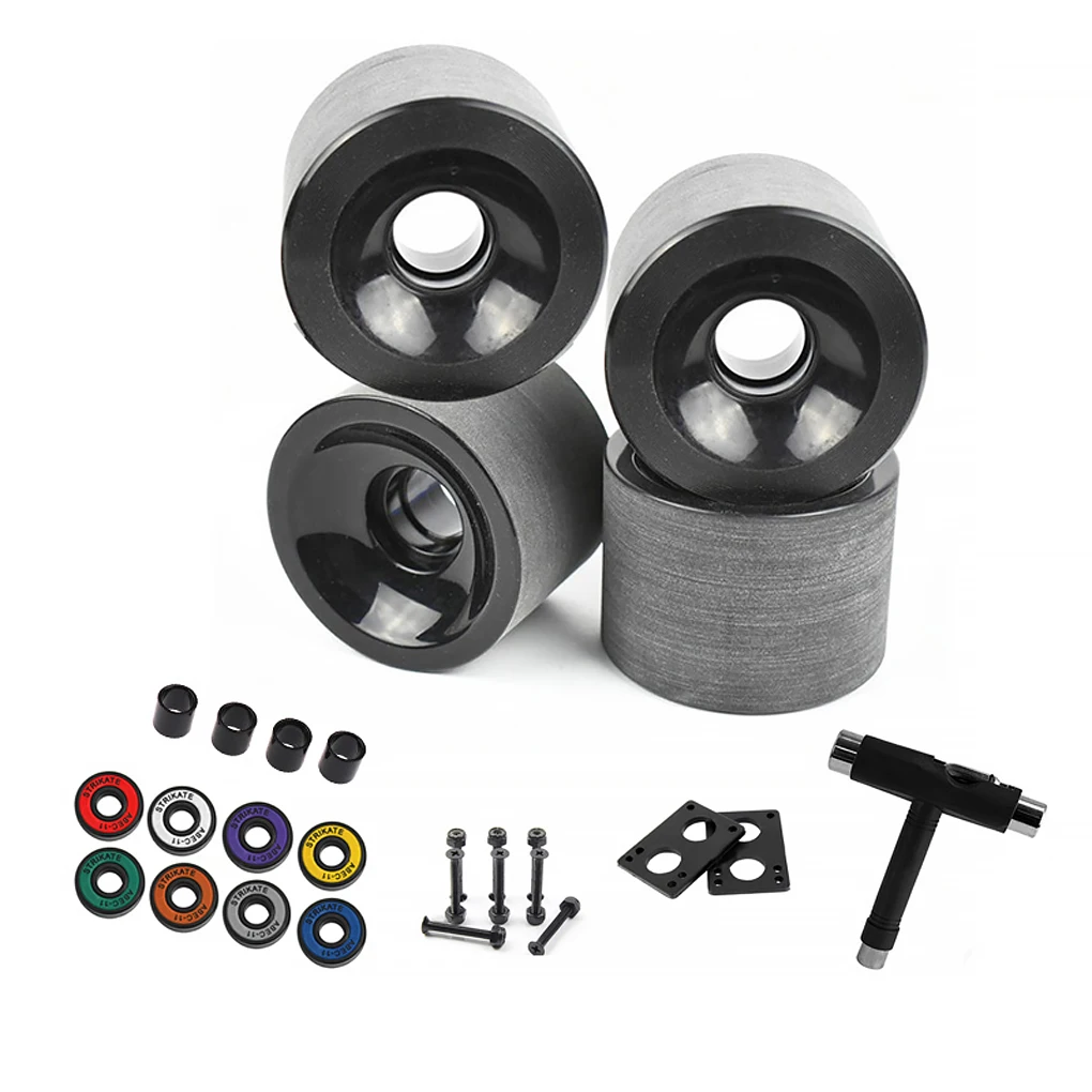 

51mm Skateboard Wheels PU Bearings Washers Drift Board Bushings Set Outdoor Sports Skateboarding Repairing Maintenance