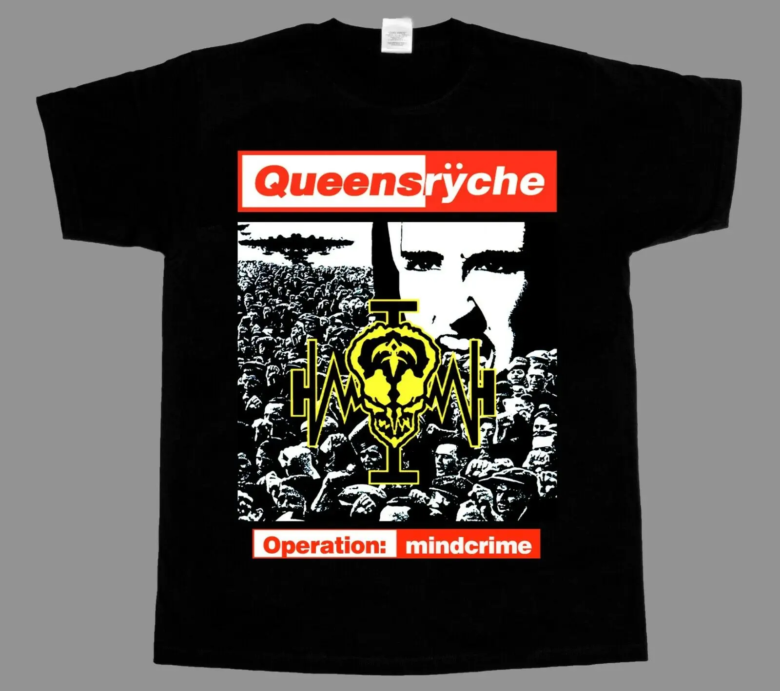

QUEENSRYCHE OPERATION MINDCRIME'88NEW BLACK T-SHIRT