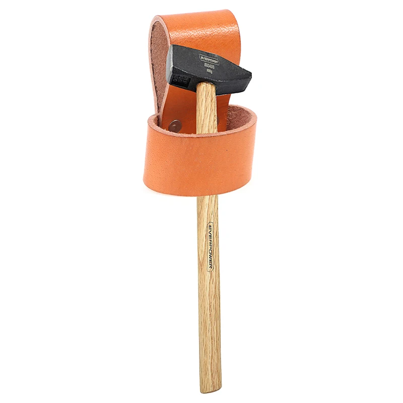 

1pc Leather Hammer Holder Axe Holster Tool Organizer Sheath Case Ax Belt Loop