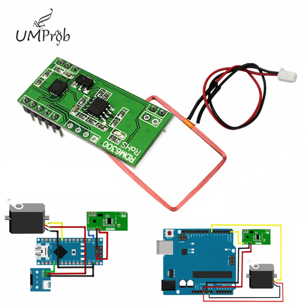 RDM6300 125 кГц EM4100 Модуль RFID-ридера UART Выходная система контроля доступа для Arduino
