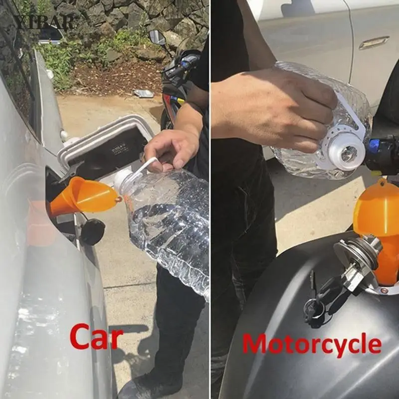 

General Motorcycle Car Long Mouth Funnel Plastic Refueling Oil Liquid Spout Diesel Filling Tool Motor Car Accessaries