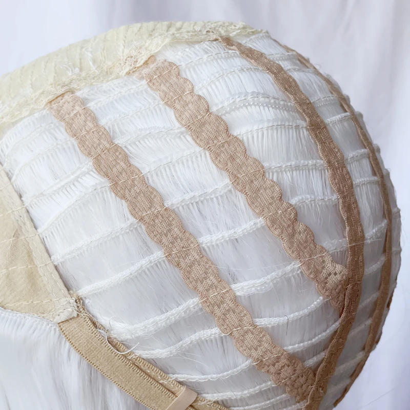 Белая кавайная парик-лолита Харадзуку прямая длинная челка верхняя часть головы взрослые шикарные девушки женщины косплей повседневной носки.