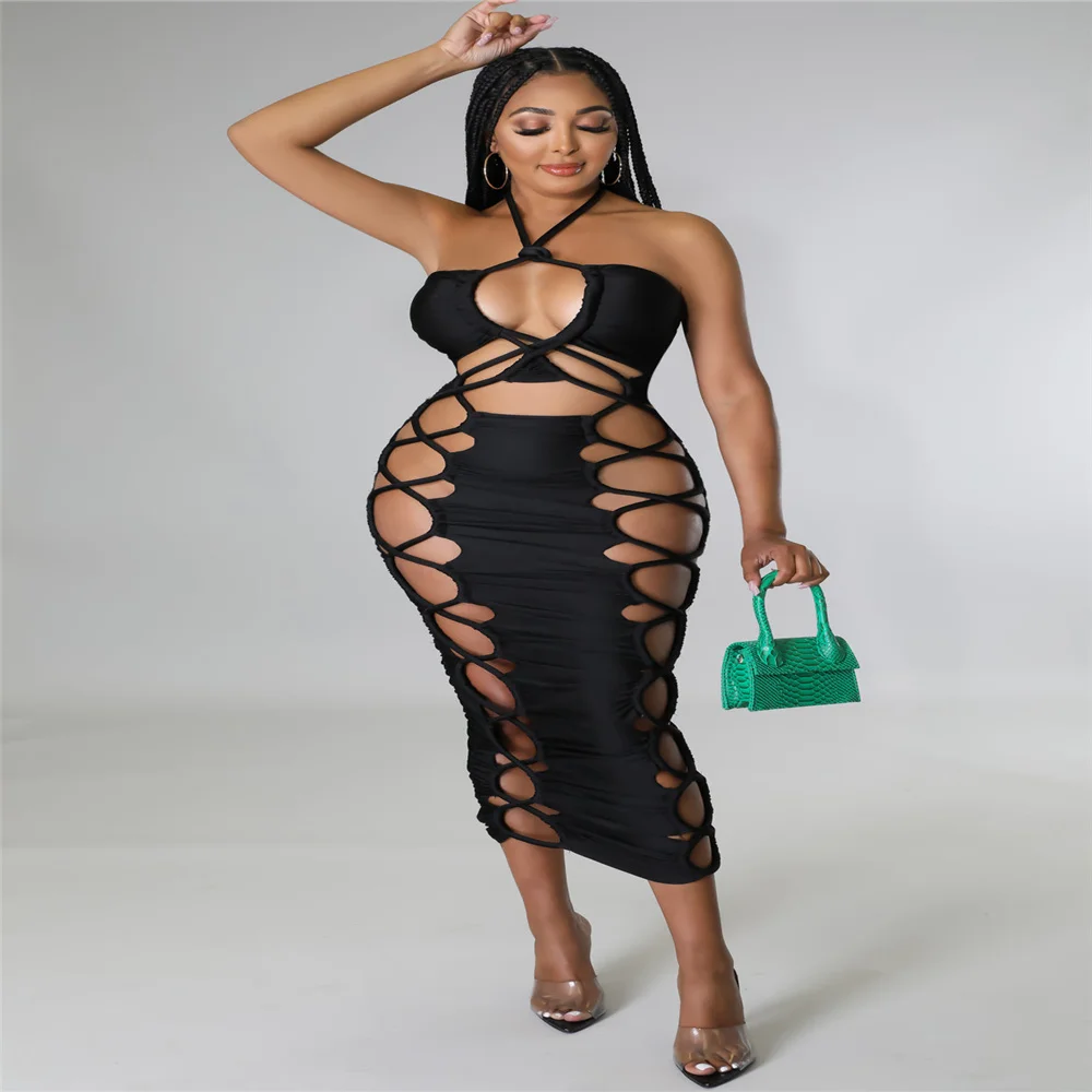 Рисунок 4 - Женское длинное платье с лямкой на шее