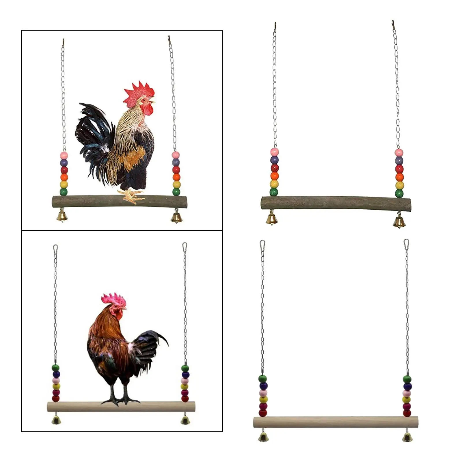 

2 шт., деревянные куриные качели