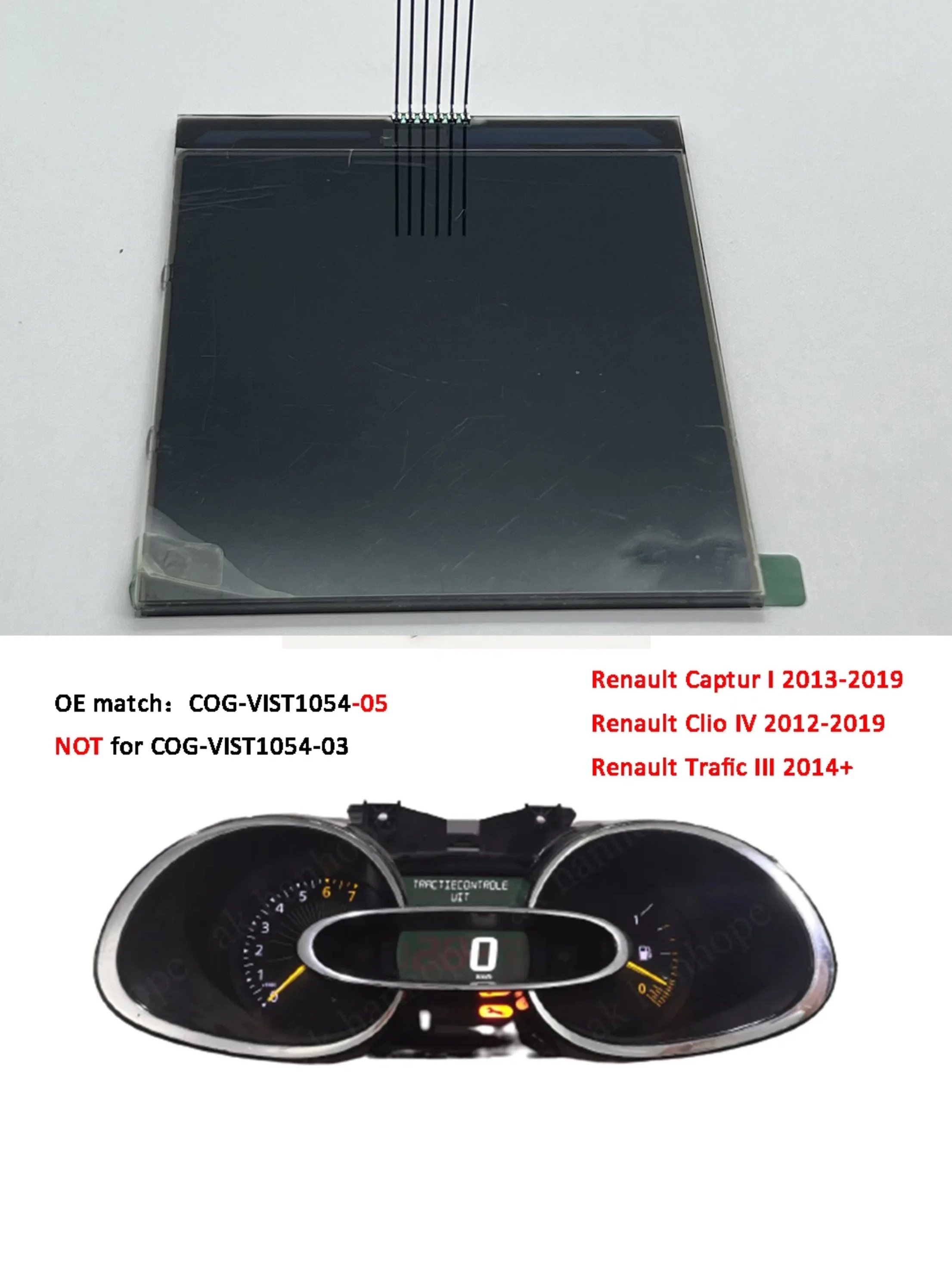 

Для Renault Clio IV Captur I Trafic III приборная панель ЖК-дисплей приборной панели экран COG-VIST1054-05