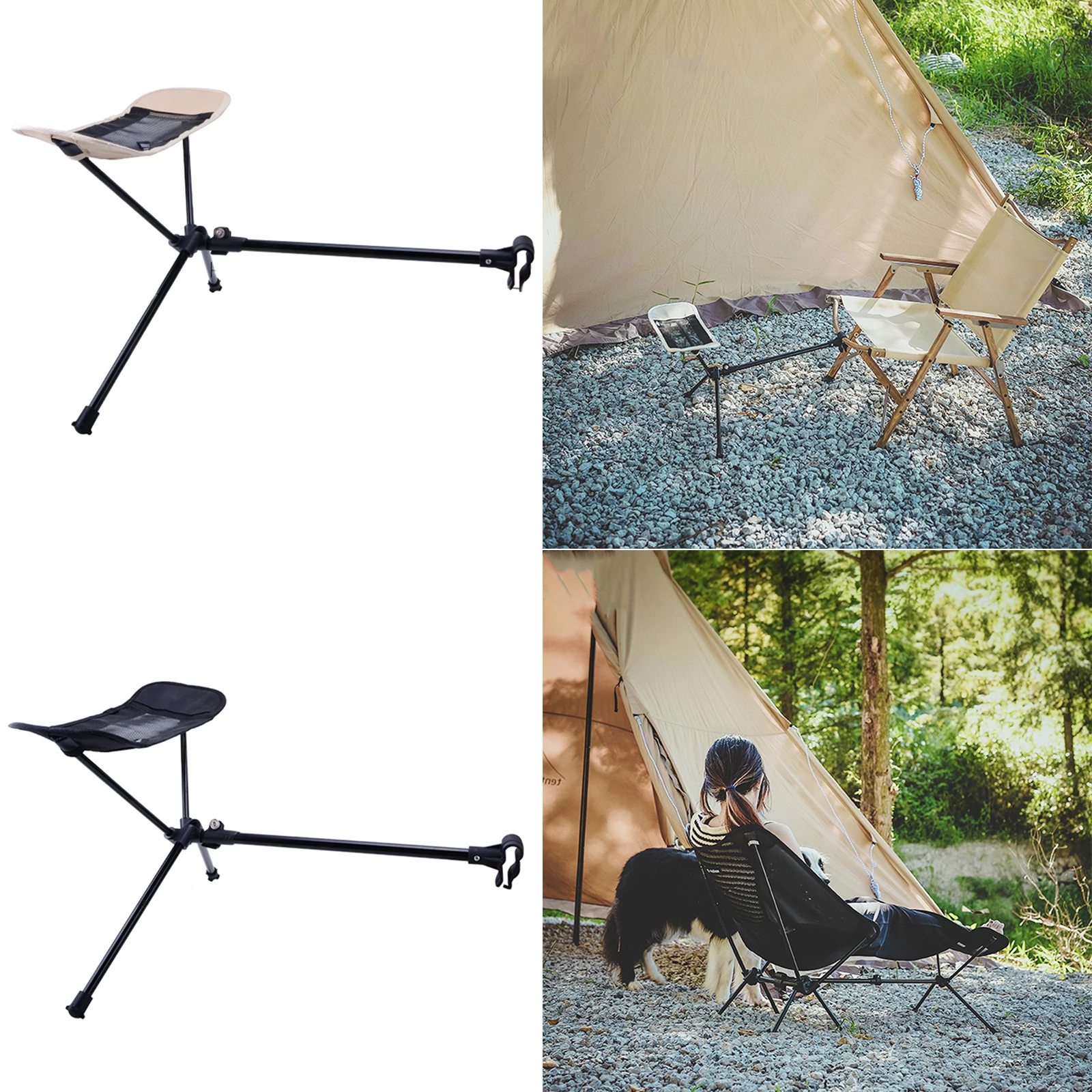 

Chair Footrest Durable Lazy Leg Relaxation Footrests 600D Oxford Cloth Longue Leg Bench Chair Accessories
