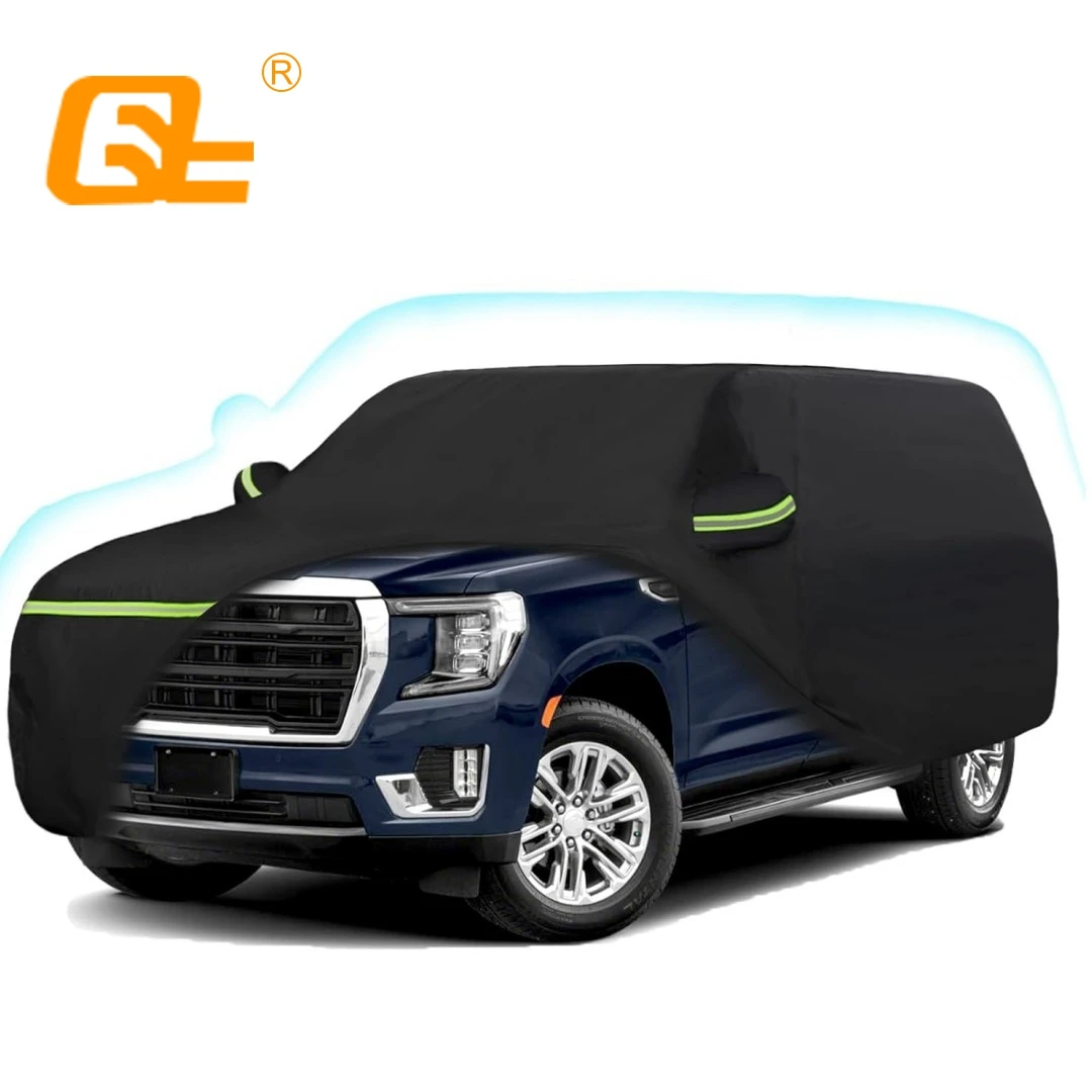 

Автомобильные чехлы для Chevrolet Tahoe 2007-2024 сверхмощные водонепроницаемые солнцезащитные чехлы от солнца, дождя, УФ-пыли, снега, уличный чехол с дверью на молнии