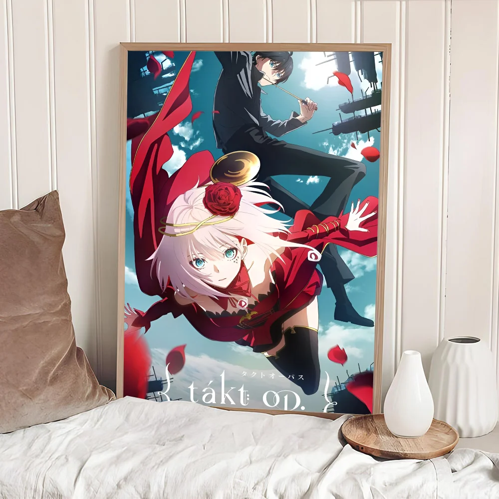 T-Takt Op. D-Destiny Vintage Posters Sticky Whitepaper Sticker DIY Room Bar Cafe Wall Decor