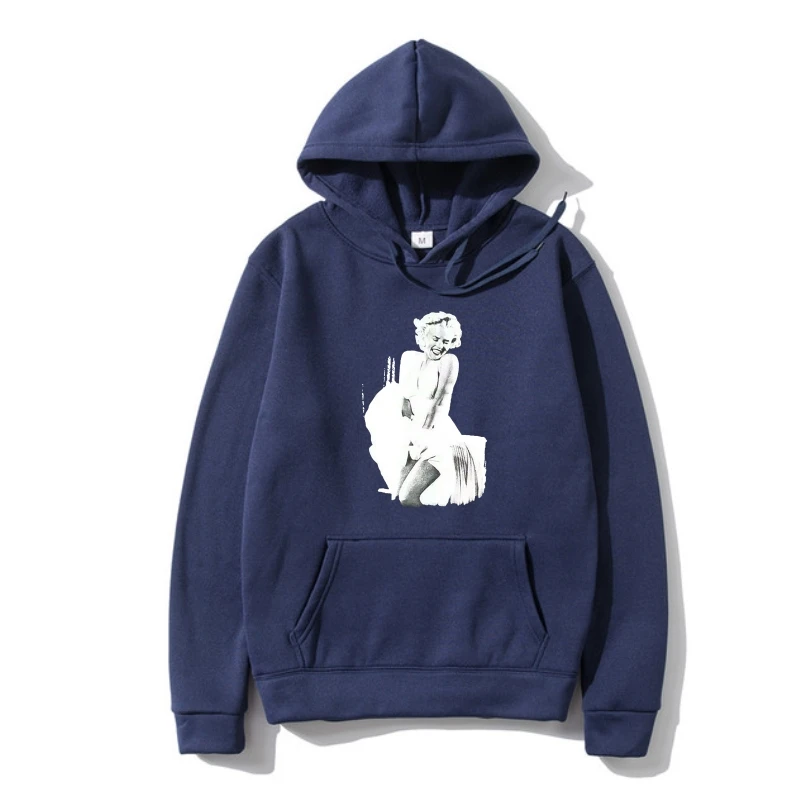 

Оригинальная классическая мужская верхняя одежда Marilyn Monroe Jfk, Размер 2Xl, черная, стиль Харадзюку, хип-хоп, толстовка с капюшоном