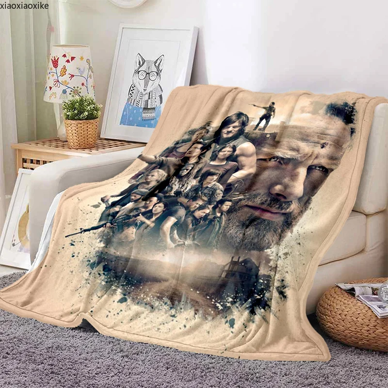 Классические фильмы яркая драма серия Ходячие мертвецы мягкое одеяло модное для