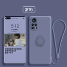 Чехол для Xiaomi Mi 11 Lite защитный чехол из жидкого силикона с кольцом для камеры T Mi 11 Pro Lite 5g