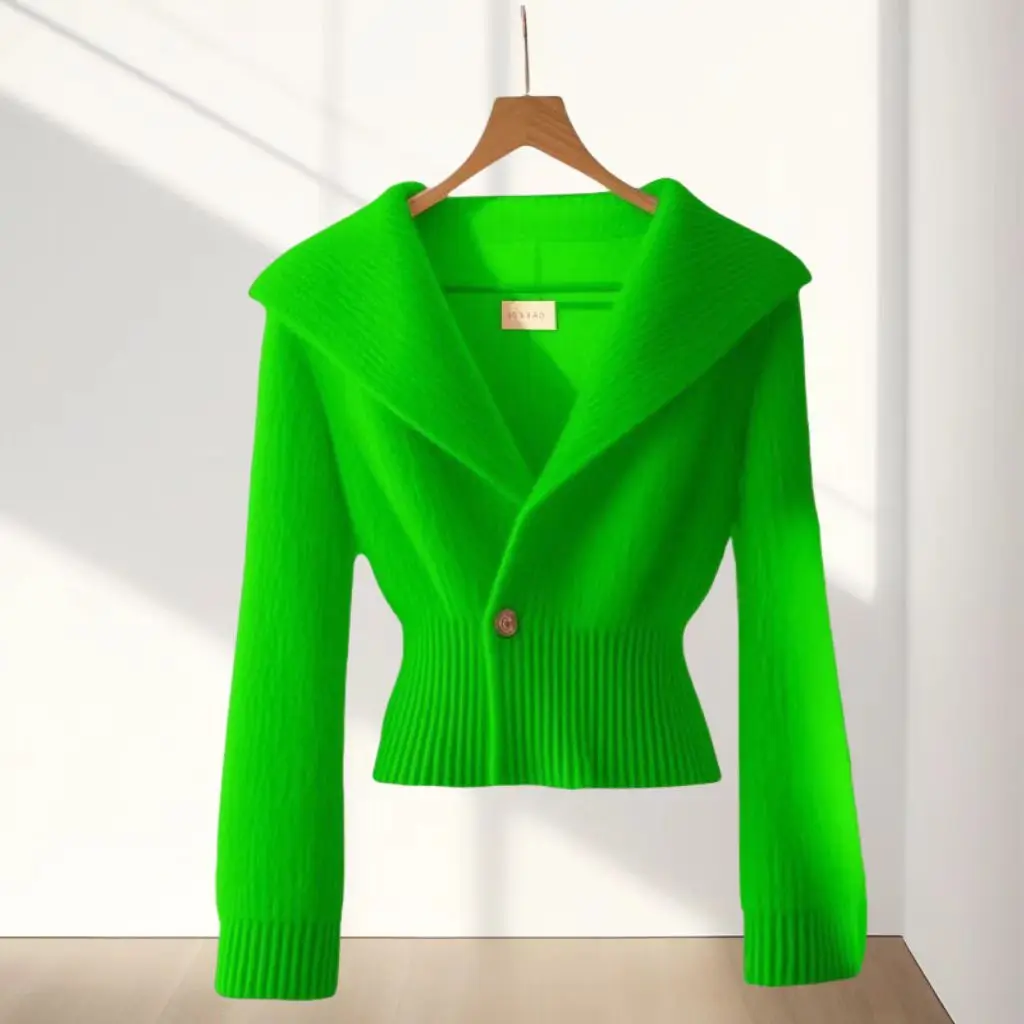 Xiaoxiangfeng вязаный топ женский осенне-зимний новый стиль элитный дизайн Sense ниша с