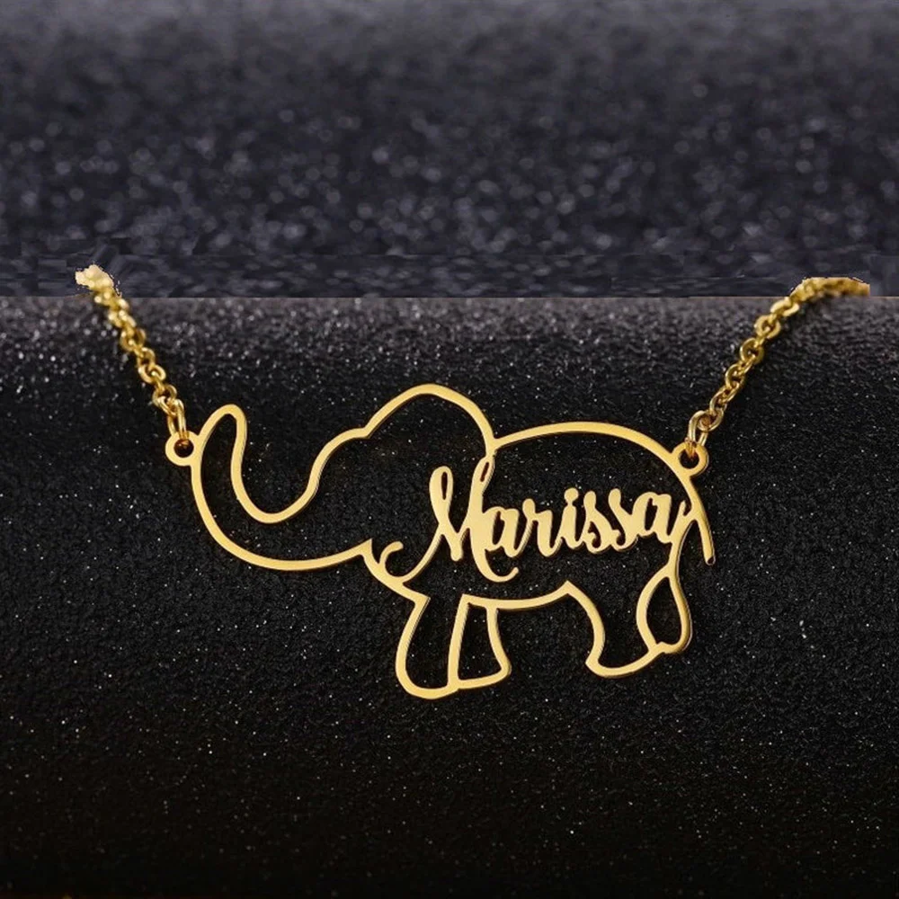 

Ожерелье Jewelry с именем на заказ, полый женский Готический аксессуар из нержавеющей стали