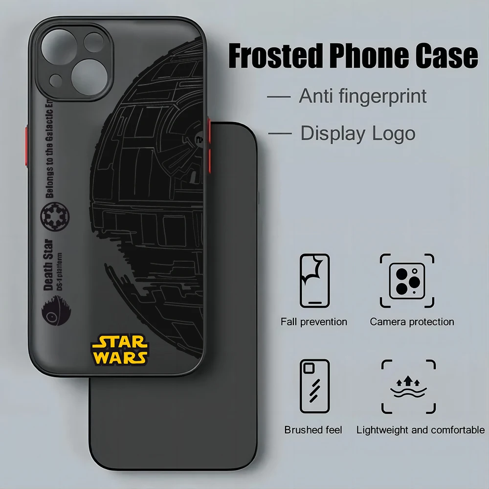 Stars Anime Wars Phone Case for Samsung S25 S24 S23 S22 S21 S20 S10 FE Note20 Note10 Plus Ultra Lite 5G Matte Transparent Cover