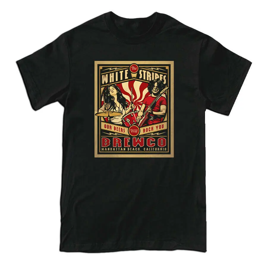 

The White Stripes Rock Alternative Rock Band Logo T-Shirt M-3Xl