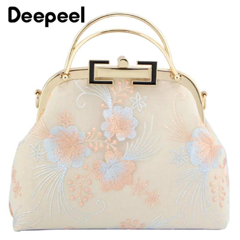 Deepeel 1/2pcs 10*20.5cm Metal Purse Kiss Clasp Bag Lock Frame Buckle Wallet Handle Women DIY Sewing Coin  Hardware Accessory