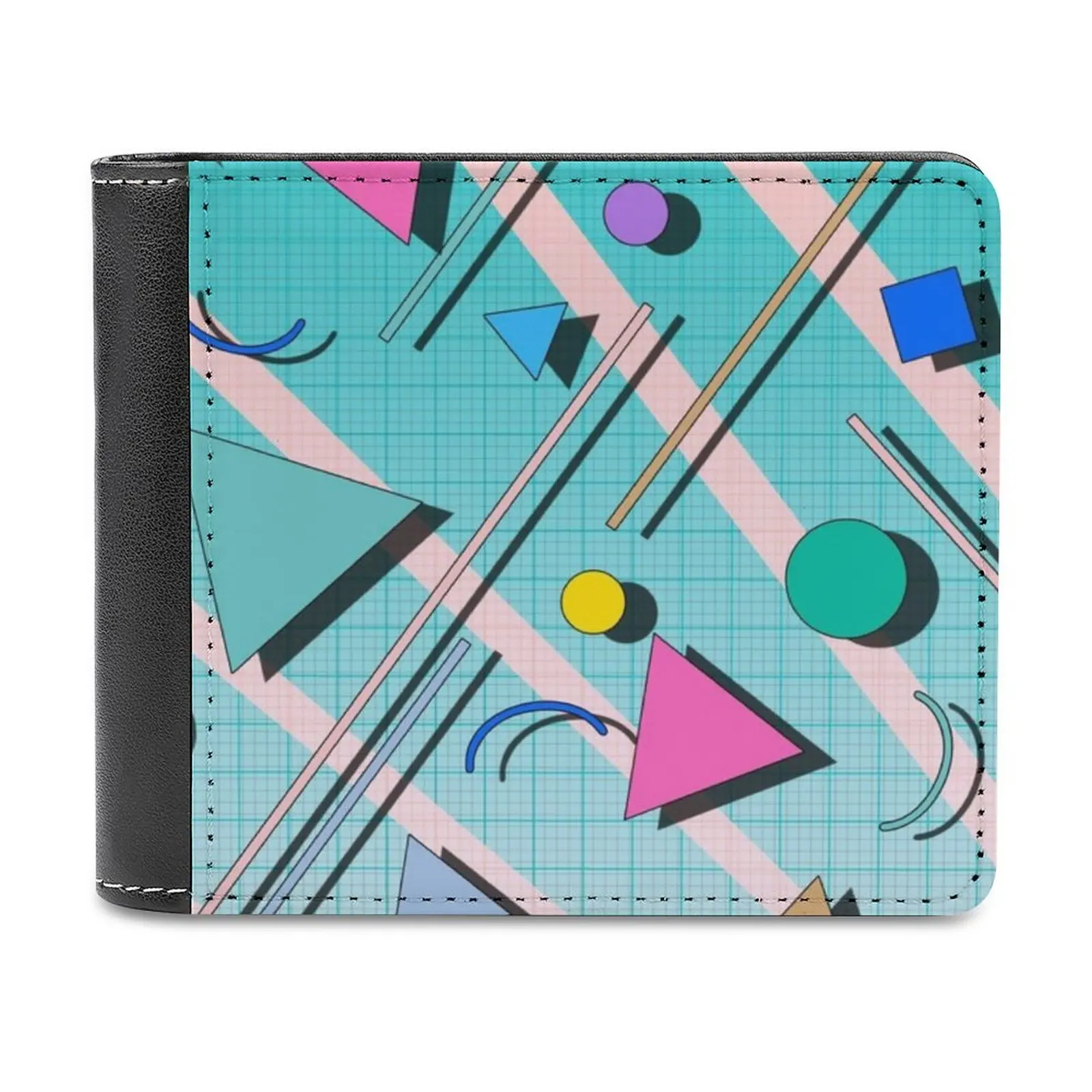 

Кошельки 80S Pop в ретро стиле для мужчин, 4 маленькие бумажника для денег в деловом стиле, топовый бумажник в стиле 80-х популярных ретро