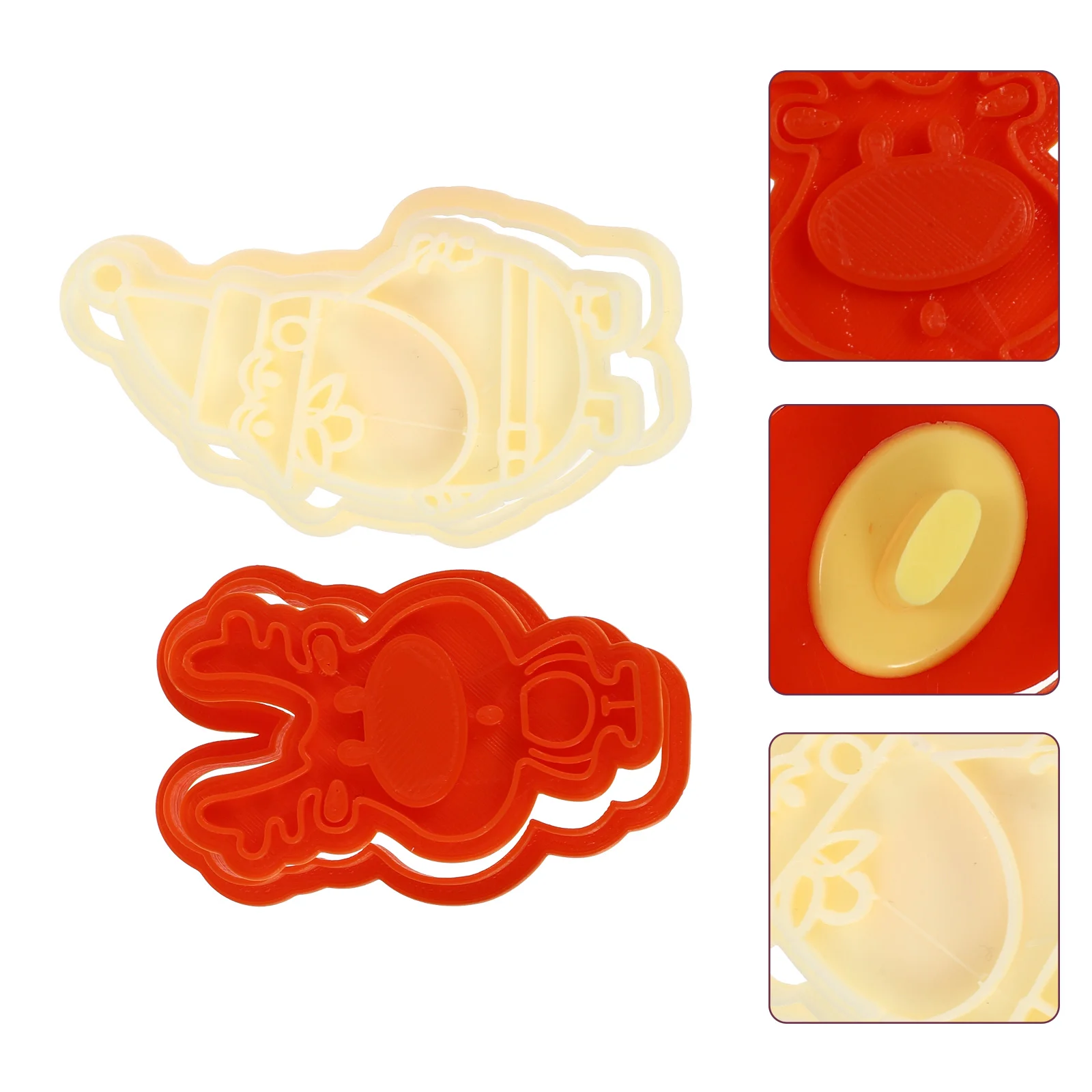 

2Pcs DIY Biscuits Molds Cartoon Cookie Tools Christmas Molds