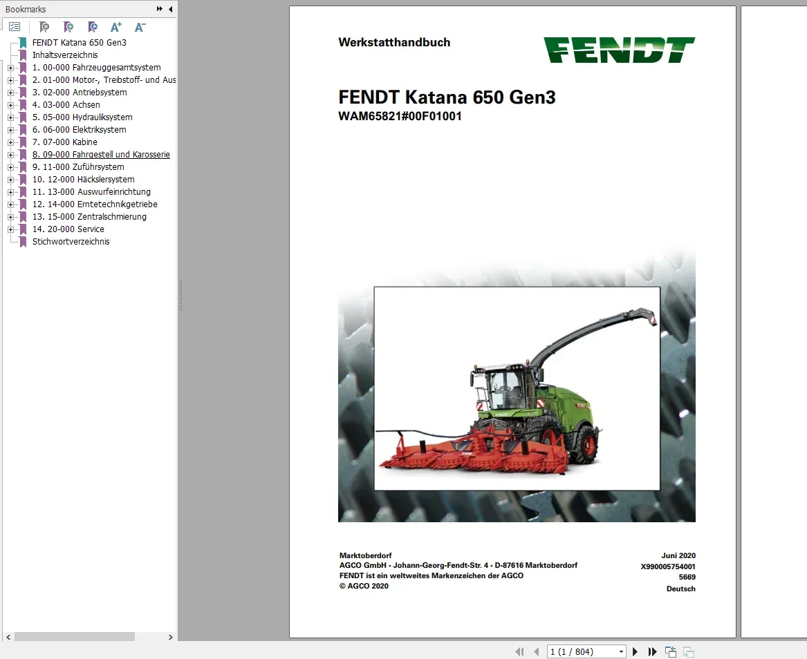 Фото SpecDiag FENDT Forage Комбайн, диаграммы, оператор и руководства по мастерской, многоязычный DVD №2