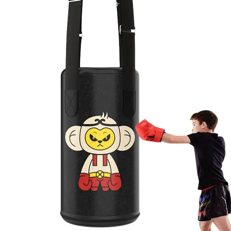 

Детский боксерский тренировочный мешок, милый скоростной боксерский мешок с подвесными ремнями для муай тай, дзюдо, каратэ, бокса