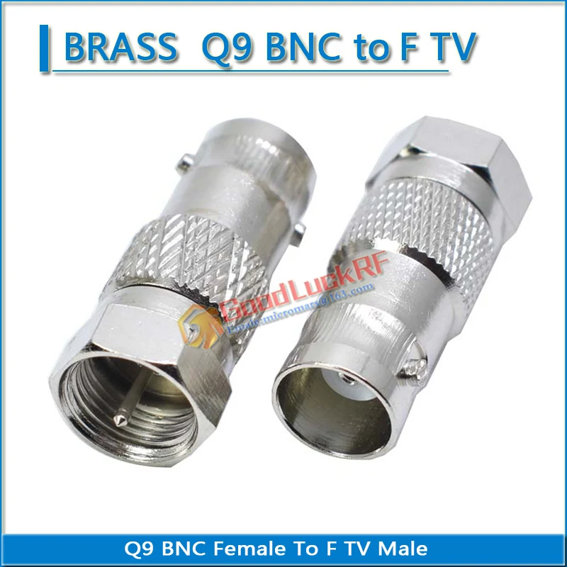 1 шт. разъем BNC Q9-F гнездо BNC-Гнездо F штекер BNC-TV никелированные прямые коаксиальные