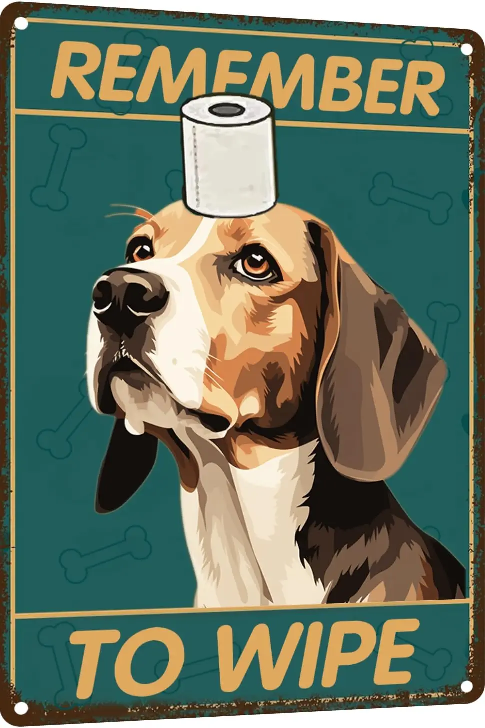 Begle Bthroom Wll Decor g Sgns Metl Tn Sgn - Remember to Wpe Werd Stuff 12x8 nches Декор Плакат Забавный Broom