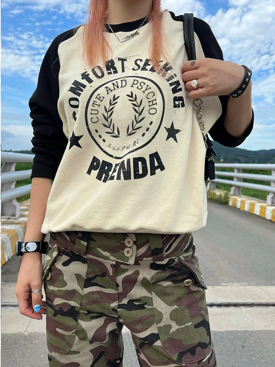 

Женский свитшот с круглым вырезом, с длинным рукавом