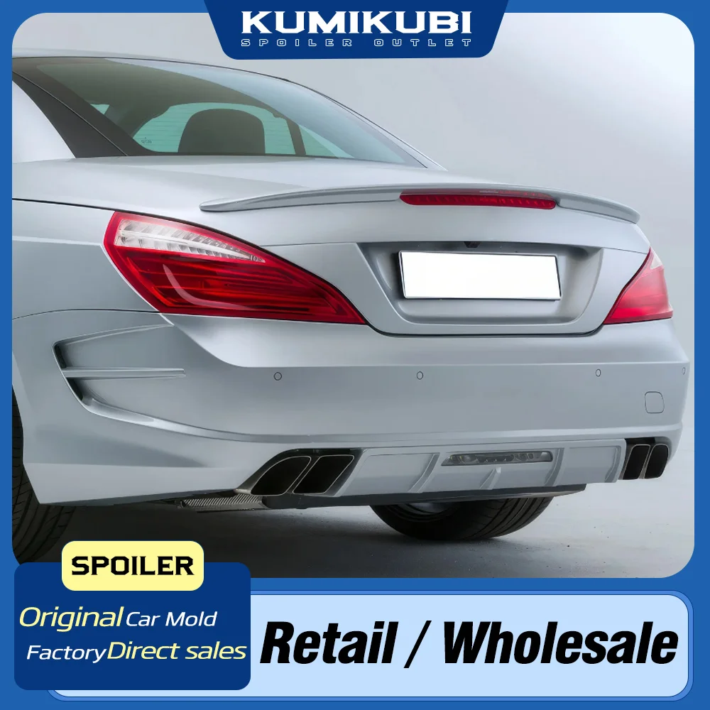 

Спойлер для Mercedes SL Class R231, FRP или углеродное волокно, задний багажник, спойлер, крыло SL550 500 350 400 SL63 65 2013+