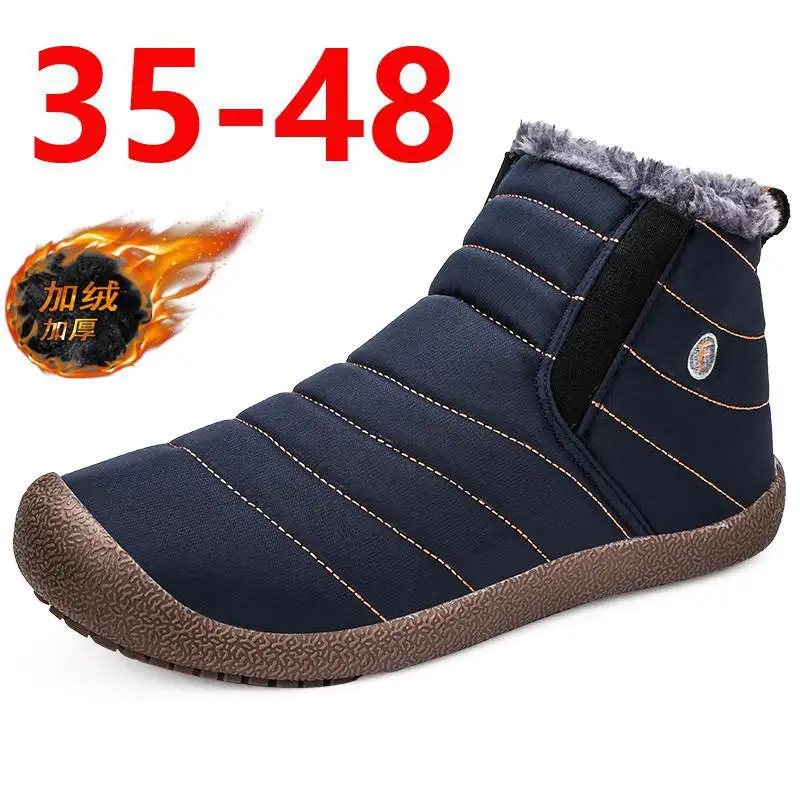 

Men's Snow Boots Dr. 2023 New Men's Shoes Velvet Warm Cotton Shoes Men's Winter