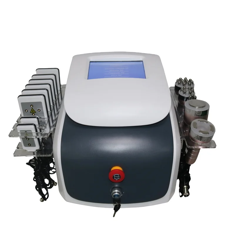 

Effective 6 Probe Cavitation + Vacuum + RF + Laser Liposuction Equipment