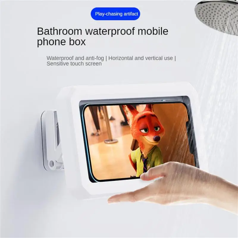 

Мобильный Телефон Box, домашний настенный сенсорный экран, без перфорации, складной и вытягивающий, аксессуары для ванной комнаты, для хранения телефона