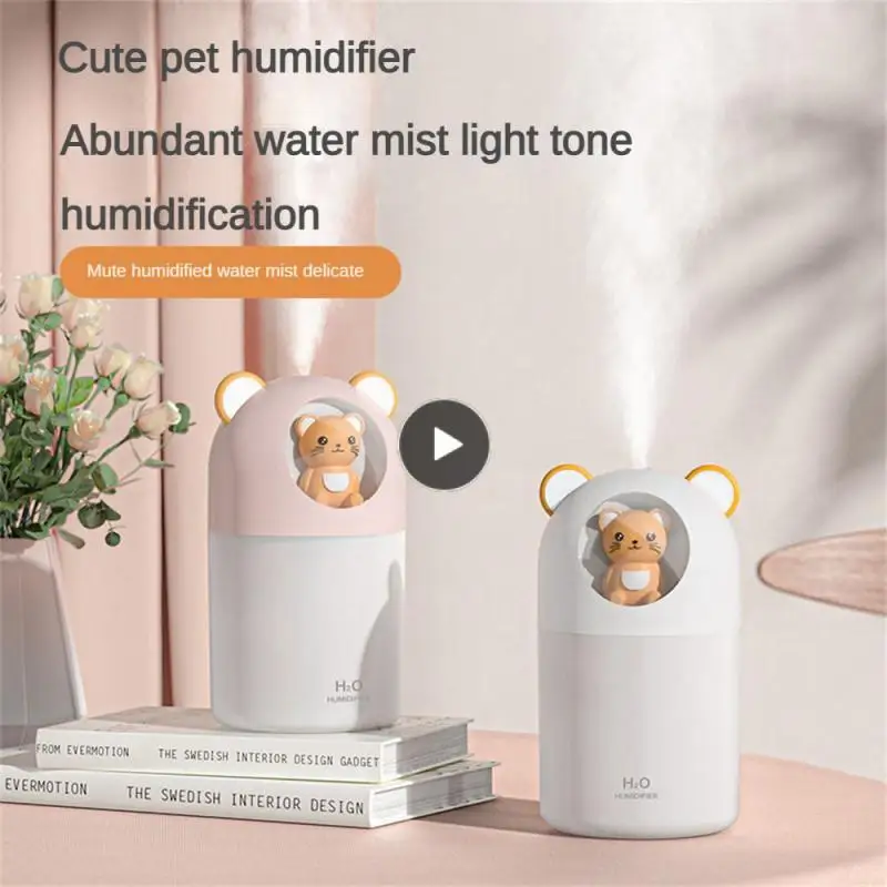 

Hydrating Night Light Two-stage Spray Can Add Aromatherapy Silent Humidifier Pp Water Replenishing Device Humidifier Abs