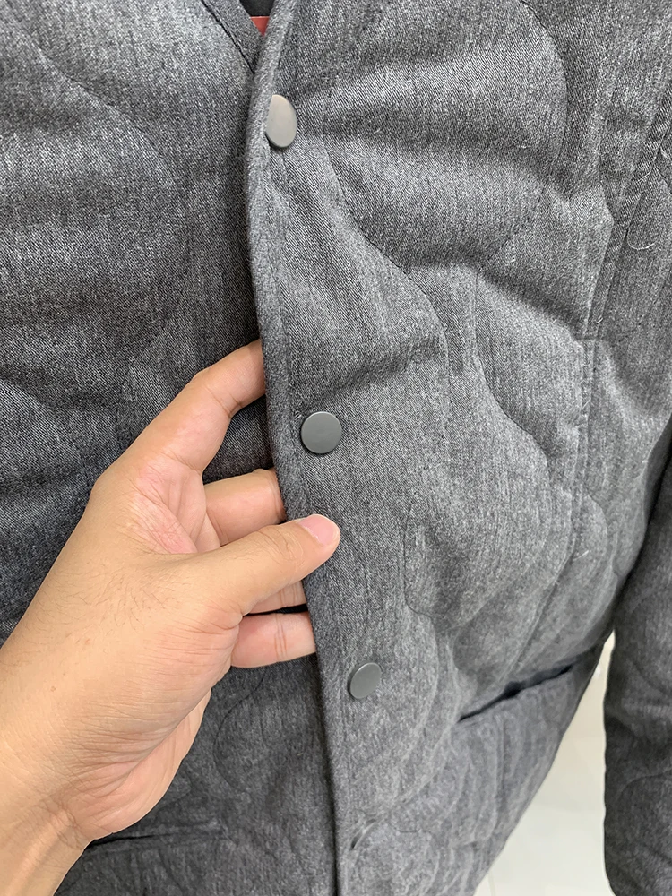 Стеганая клетчатая винтажная верхняя одежда в стиле ретро осенне-зимняя