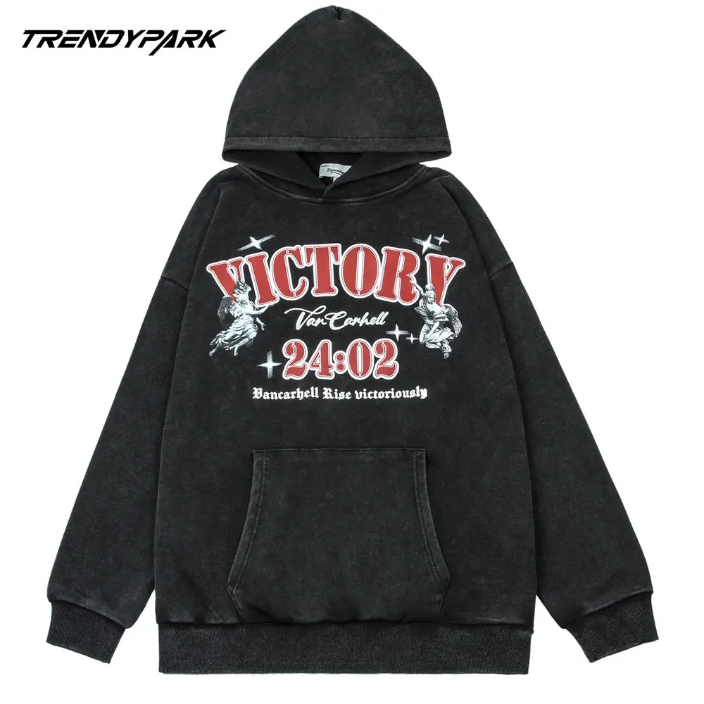

AAAHoodie Men Vintage Goth Punk Style Printing Hooded Sweatshirts Men's Clothing Autumn Harajuku Streetwear Casual Oversized H